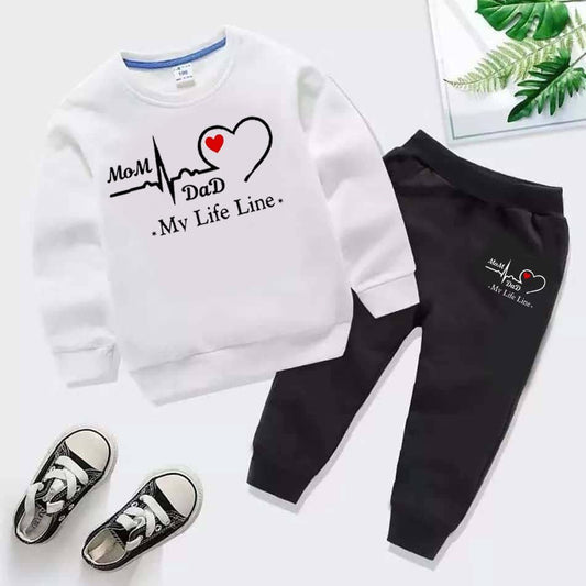 MD Life-Line Kids Sweat Style 2-Pcs Winter Tracksuit.