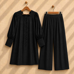 Boski Long Cuff Style Casual 2-Pcs Stiched Suit For Summer's. V2