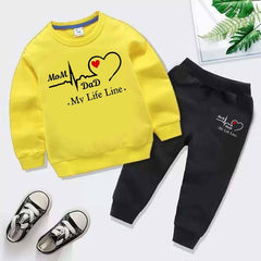 MD Life-Line Kids Sweat Style 2-Pcs Winter Tracksuit.