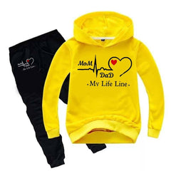 MD Life-Line Kids Hoodie Style 2-Pcs Winter Tracksuit