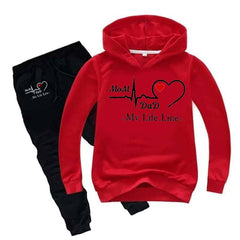 MD Life-Line Kids Hoodie Style 2-Pcs Winter Tracksuit