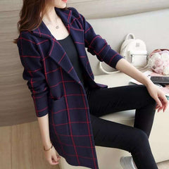 Collar Lining Printed Pocket Style Long Winter Coat.