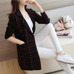 Collar Lining Printed Pocket Style Long Winter Coat.