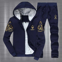 Maserati Arm Printed Hooded Style Winter Track-suit.