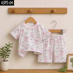 Kid's Funky Printed 2-Pcs Summer Suit. KSPS-04