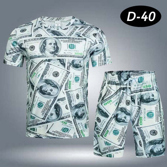 All-Over 3D Printed Dry-Fit 2-Pcs Summer Suit.