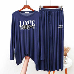 Baggy-Style Big-Printed 2-Pcs Lounge And Night Wear Suit. WLW-09