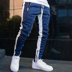 Navy-Blue 4-Zip Side Panel Style Summer Trouser's.