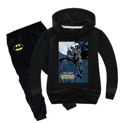 kids Batman Printed Hoodie Style 2-Pcs Winter Track-Suit.