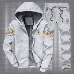 Maserati Arm Printed Hooded Style Winter Track-suit.