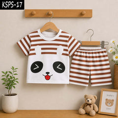Kid's Funky Printed 2-Pcs Summer Suit. KSPS-17