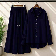 Alenza Cotton Western Shirt Style 2-Pcs Stiched Co-Ord Set.
