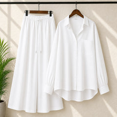 Alenza Cotton Western Shirt Style 2-Pcs Stiched Co-Ord Set.