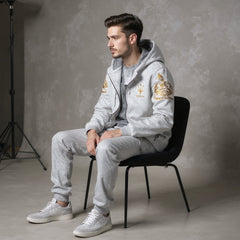 Maserati Arm Printed Hooded Style Winter Track-suit.