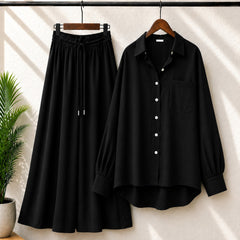 Alenza Cotton Western Shirt Style 2-Pcs Stiched Co-Ord Set.