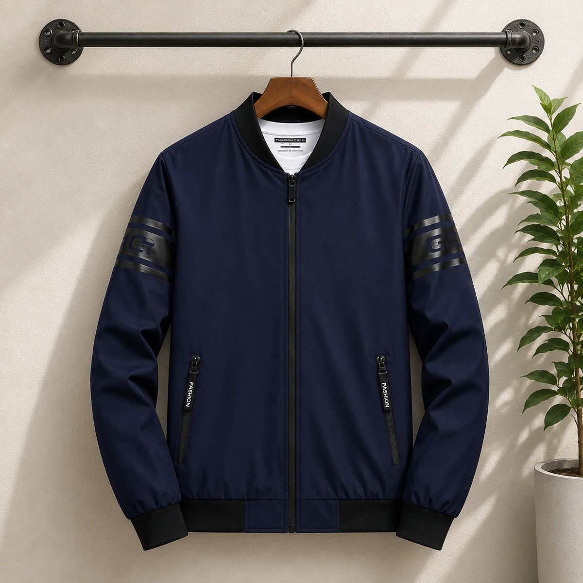 Arder Printed Winter Zipper Jacket Style Upper.