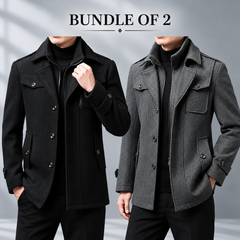 Bundle Of 2 Arctix Casual Double-Neck Winter Casual Fleece Coat. MWJ-408 V2