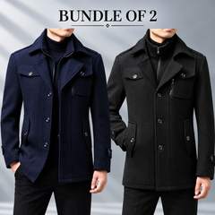 Bundle Of 2 Arctix Casual Double-Neck Winter Casual Fleece Coat. MWJ-408 V2