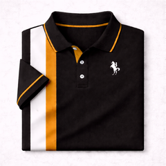 Dry-Fit 3D Stripe Printed Style Half-Sleeve Polo Summer Tshirt. MS3DP-12 V2