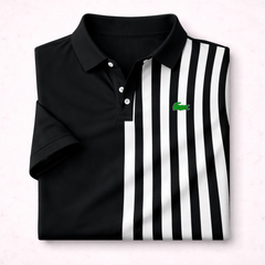 Dry-Fit 3D Stripe Printed Style Half-Sleeve Polo Summer Tshirt. MS3DP-18 V2