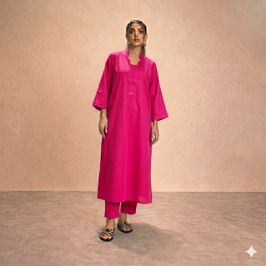Arizona Long Length Cross Neck Style 2-Pcs Stiched Suit.