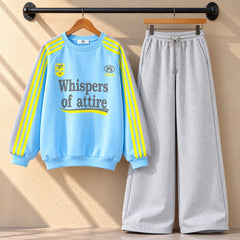 WOA Baggy Printed Style Premium Quality Winter 2-Pcs Tracksuit For Her. WWTS-57  V2