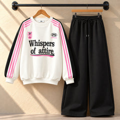 WOA Baggy Printed Style Premium Quality Winter 2-Pcs Tracksuit For Her. WWTS-57  V2