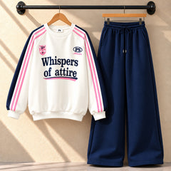 WOA Baggy Printed Style Premium Quality Winter 2-Pcs Tracksuit For Her. WWTS-57  V2