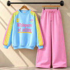 WOA Baggy Printed Style Premium Quality Winter 2-Pcs Tracksuit For Her. WWTS-57  V2