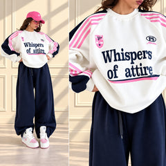 WOA Baggy Printed Style Premium Quality Winter 2-Pcs Tracksuit For Her. WWTS-57 V4