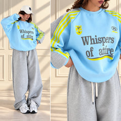 WOA Baggy Printed Style Premium Quality Winter 2-Pcs Tracksuit For Her. WWTS-57 V4