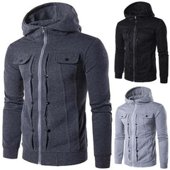 Bundle Of 3 Ripped Style Hooded Winter Zipper Jacket.