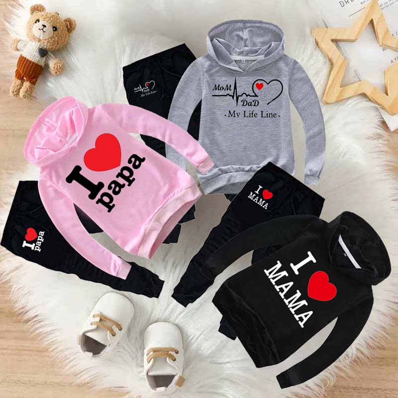 Bundle Of 3 Kids Hoodie Style 2-Pcs Winter Suit. Deal-3