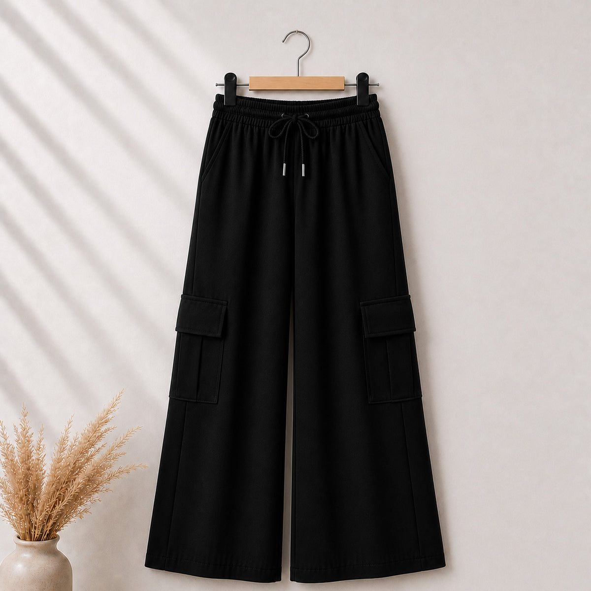 Baggy Cargo Style 4-Pocket's Summer Trouser For Her.