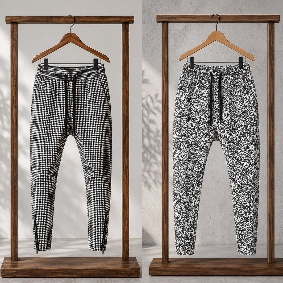 Bundle Of 2 Different Printed Casual Summer Trouser.