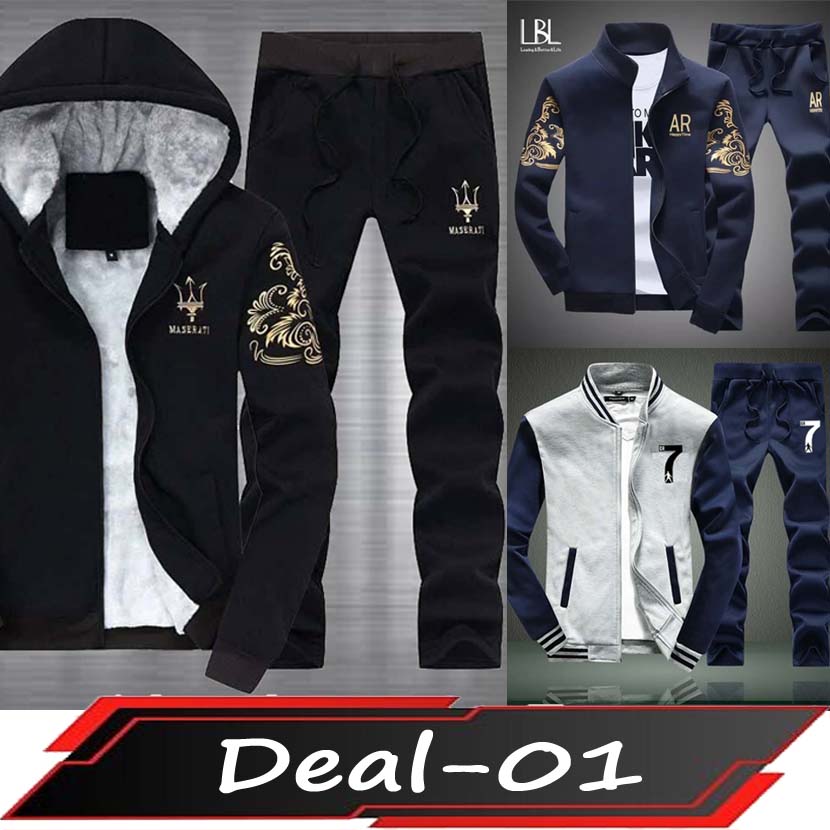 Bundle Of 3 Different Style's 2-Pcs Winter Tracksuit's. (Clearance Sale)