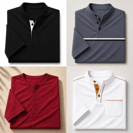Bundle Of 4 Designer Summer Tshirt's MSDTS 01-White+02-Grey+12-Maroon+05-Black