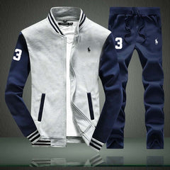 RL Baseball Style 2-Pcs Winter Tracksuit D-4