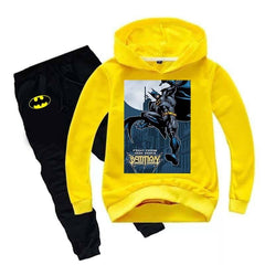 kids Batman Printed Hoodie Style 2-Pcs Winter Track-Suit.