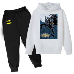 kids Batman Printed Hoodie Style 2-Pcs Winter Track-Suit.