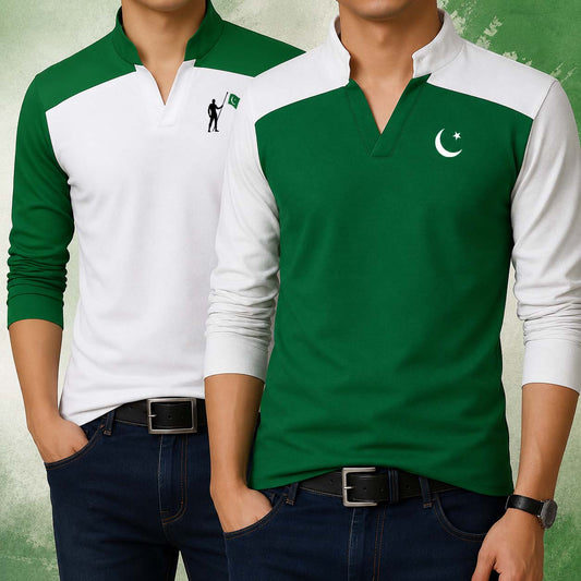 Pack Of 2 Azadi Logo Printed Tshirt's Deal D-39.