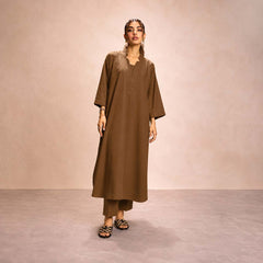 Arizona Long Length Cross Neck Style 2-Pcs Stiched Suit.