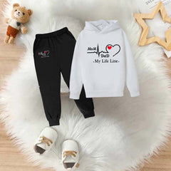 MD Life-Line Kids Hoodie Style 2-Pcs Winter Tracksuit.