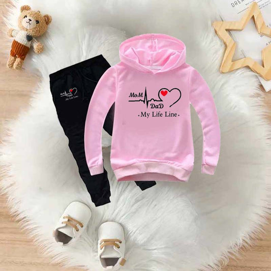 MD Life-Line Kids Hoodie Style 2-Pcs Winter Tracksuit.