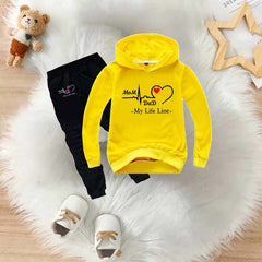 MD Life-Line Kids Hoodie Style 2-Pcs Winter Tracksuit.