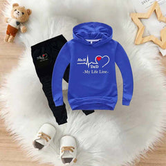 MD Life-Line Kids Hoodie Style 2-Pcs Winter Tracksuit.