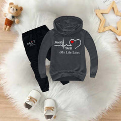 MD Life-Line Kids Hoodie Style 2-Pcs Winter Tracksuit.