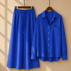 Alenza Western Shirt Style 2-Pcs Stiched Co-Ord Set. V2