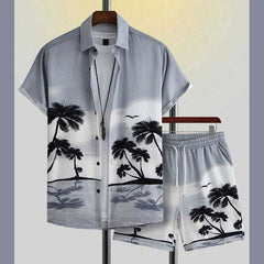 All-Over 3D Printed Premium Quality Dry-Fit 2-Pcs Summer Suit. MS3D-05