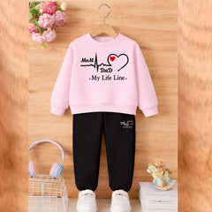 MD Life-Line Kids Sweat Style 2-Pcs Winter Tracksuit. KWTS-02